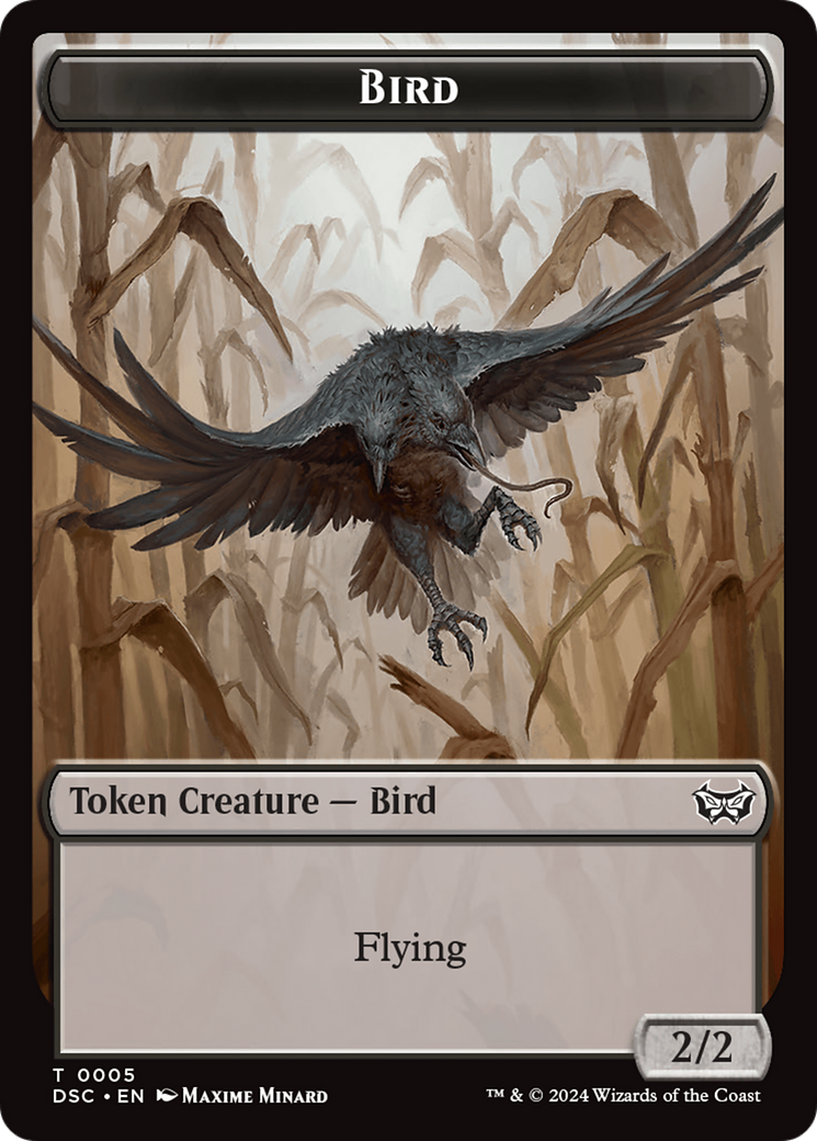 Elemental // Bird Double-Sided Token [Duskmourn: House of Horror Commander Tokens] - The Mythic Store | 24h Order Processing