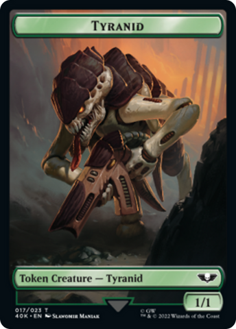 Tyranid (17) // Tyranid Gargoyle Double-Sided Token [Warhammer 40,000 Tokens] - The Mythic Store | 24h Order Processing