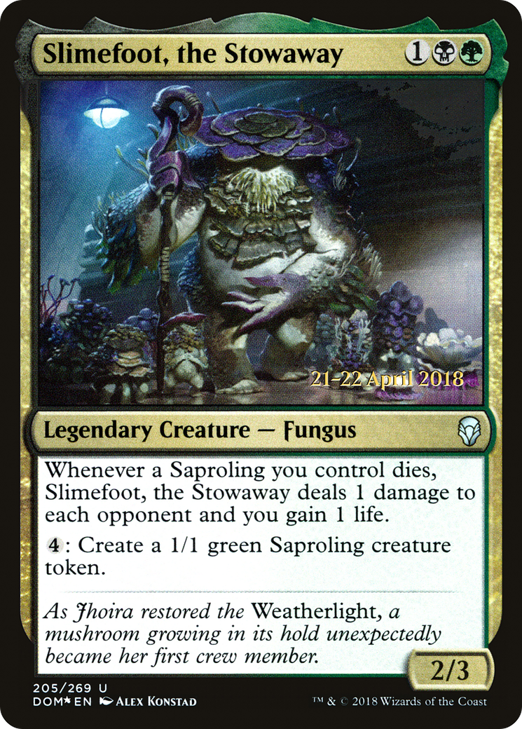 Slimefoot, the Stowaway [Dominaria Prerelease Promos] - The Mythic Store | 24h Order Processing