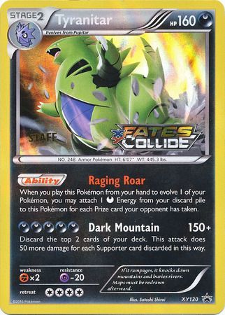 Tyranitar (XY130) (Staff) [XY: Black Star Promos] - The Mythic Store | 24h Order Processing