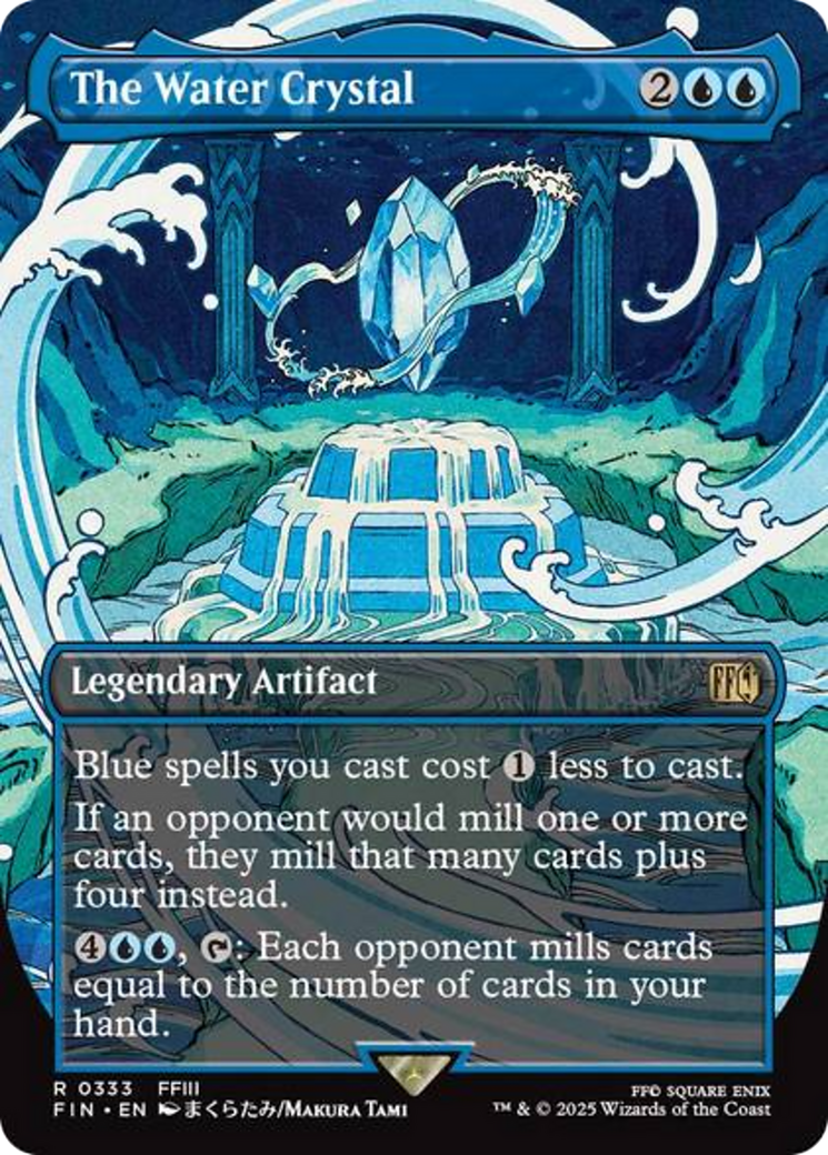 The Water Crystal (Borderless) [FINAL FANTASY] - The Mythic Store | 24h Order Processing