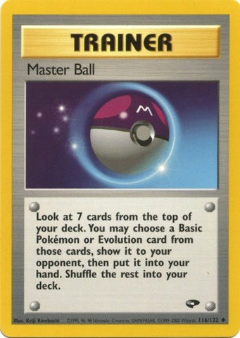 Master Ball (116/132) [Gym Challenge Unlimited] - The Mythic Store | 24h Order Processing