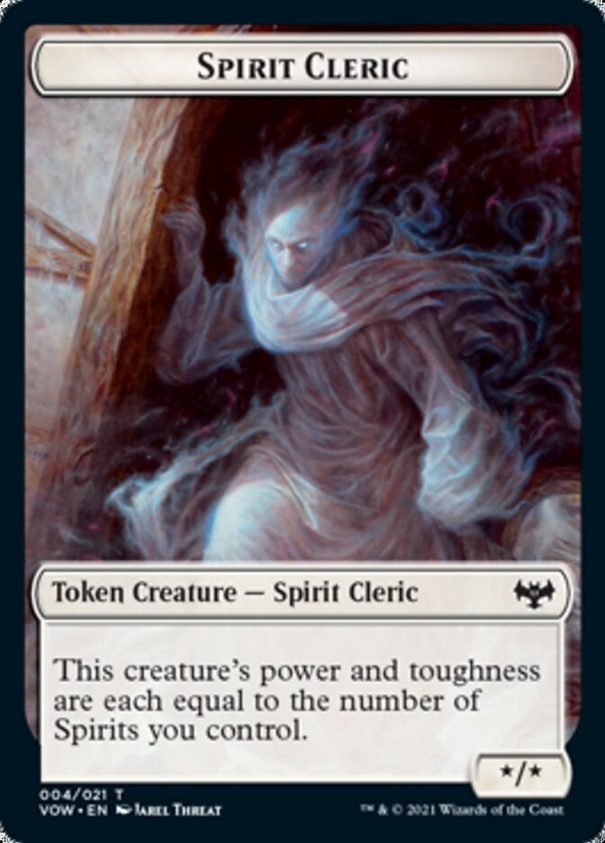 Human (001) // Spirit Cleric Double-Sided Token [Innistrad: Crimson Vow Tokens] - The Mythic Store | 24h Order Processing