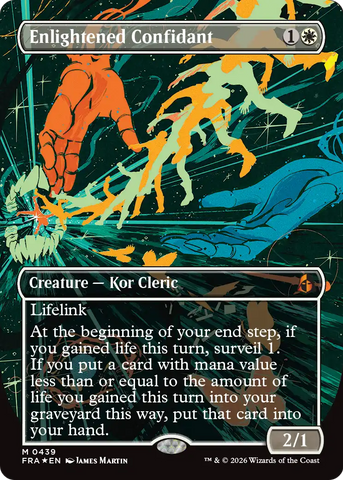 Enlightened Confidant (Borderless) (0439) [Reality Fracture] - The Mythic Store | 24h Order Processing