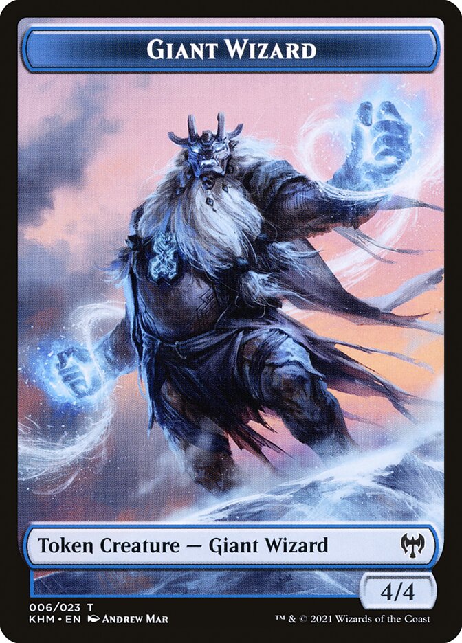 Elf Warrior // Giant Wizard Double-Sided Token [Kaldheim Tokens] - The Mythic Store | 24h Order Processing