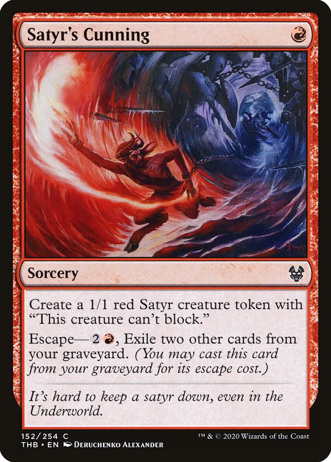 Satyr's Cunning [Theros Beyond Death] - The Mythic Store | 24h Order Processing