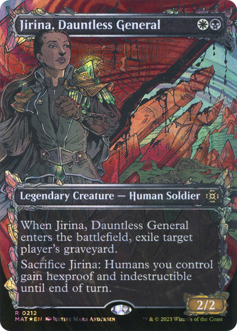 Jirina, Dauntless General (Showcase Halo Foil) [March of the Machine: The Aftermath] - The Mythic Store | 24h Order Processing