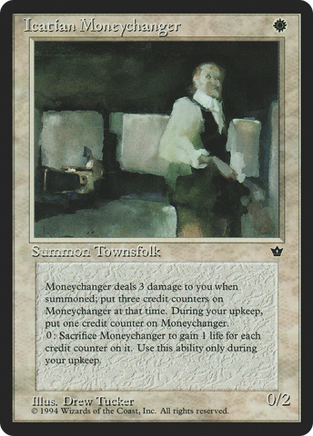 Icatian Moneychanger (Drew Tucker) [Fallen Empires] - The Mythic Store | 24h Order Processing