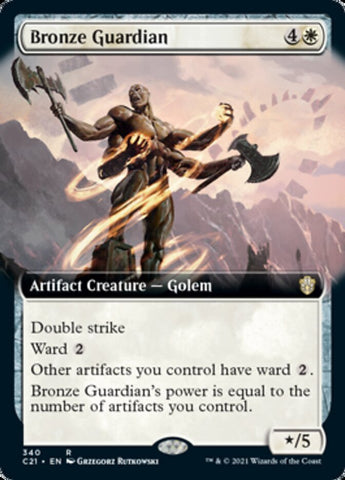 Bronze Guardian (Extended Art) [Commander 2021] - The Mythic Store | 24h Order Processing