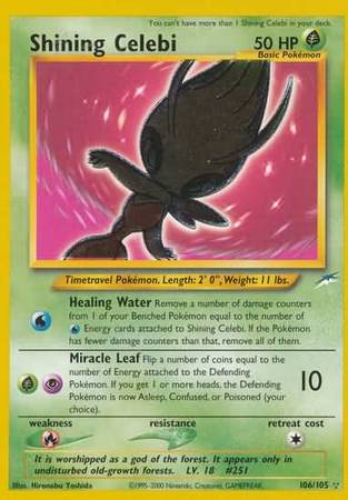 Shining Celebi (106/105) [Neo Destiny Unlimited] - The Mythic Store | 24h Order Processing