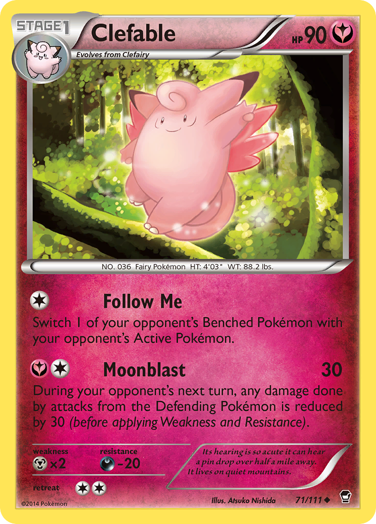 Clefable (71/111) [XY: Furious Fists] - The Mythic Store | 24h Order Processing