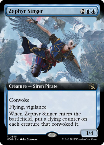 Zephyr Singer (Extended Art) [March of the Machine] - The Mythic Store | 24h Order Processing