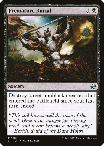 Premature Burial [Time Spiral Remastered] - The Mythic Store | 24h Order Processing