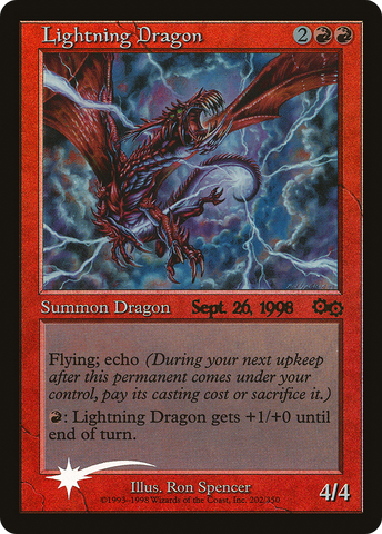 Lightning Dragon [Urza's Saga Promos] - The Mythic Store | 24h Order Processing