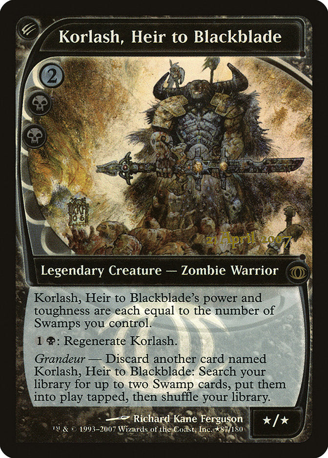 Korlash, Heir to Blackblade [Future Sight Promos] - The Mythic Store | 24h Order Processing