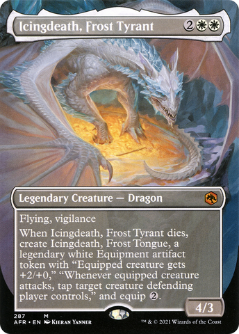 Icingdeath, Frost Tyrant (Borderless Alternate Art) [Dungeons & Dragons: Adventures in the Forgotten Realms] - The Mythic Store | 24h Order Processing