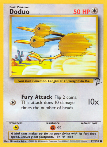 Doduo (72/130) [Base Set 2] - The Mythic Store | 24h Order Processing