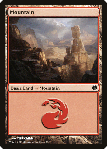 Mountain (35) [Duel Decks: Heroes vs. Monsters] - The Mythic Store | 24h Order Processing