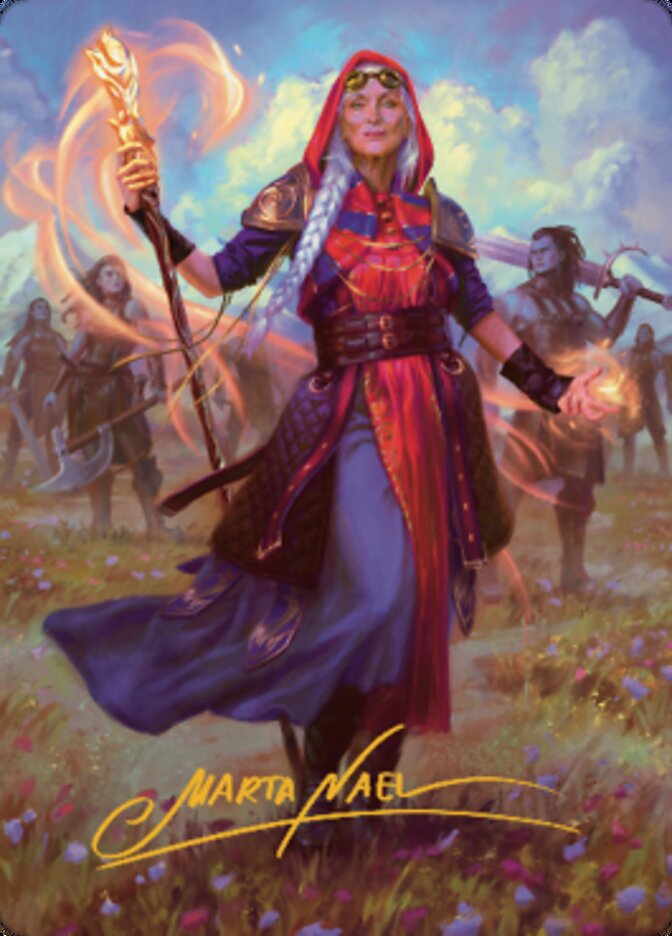 Jaya, Fiery Negotiator Art Card 1 (Gold-Stamped Signature) [Dominaria United Art Series] - The Mythic Store | 24h Order Processing