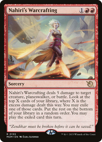 Nahiri's Warcrafting (Promo Pack) [March of the Machine Promos] - The Mythic Store | 24h Order Processing