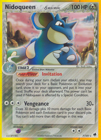 Nidoqueen (7/101) (Delta Species) [EX: Dragon Frontiers] - The Mythic Store | 24h Order Processing