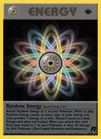 Rainbow Energy (80/82) [Team Rocket 1st Edition] - The Mythic Store | 24h Order Processing