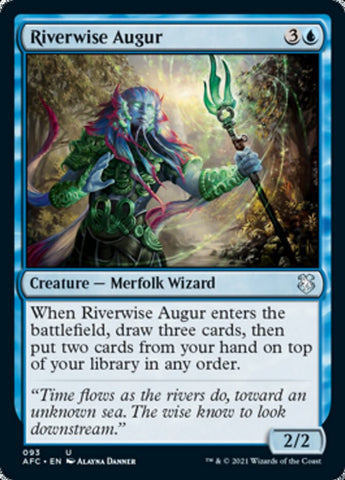 Riverwise Augur [Dungeons & Dragons: Adventures in the Forgotten Realms Commander] - The Mythic Store | 24h Order Processing