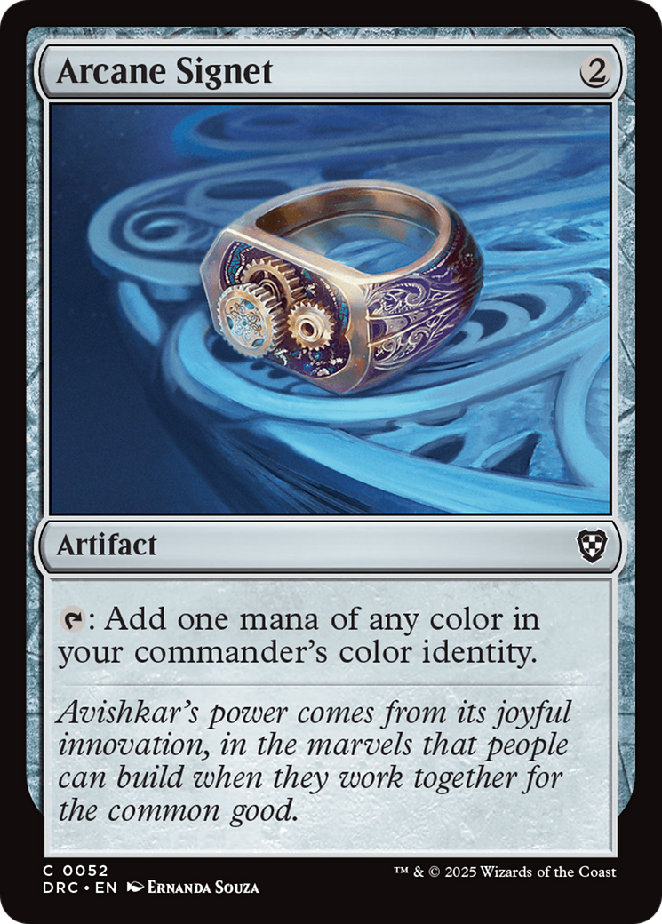 Arcane Signet (0052) [Aetherdrift Commander] - The Mythic Store | 24h Order Processing