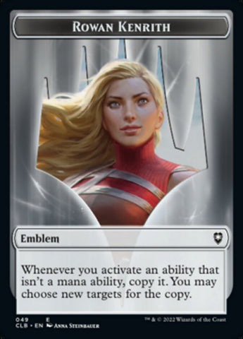 Rowan Kenrith Emblem // Copy Double-Sided Token [Commander Legends: Battle for Baldur's Gate Tokens] - The Mythic Store | 24h Order Processing