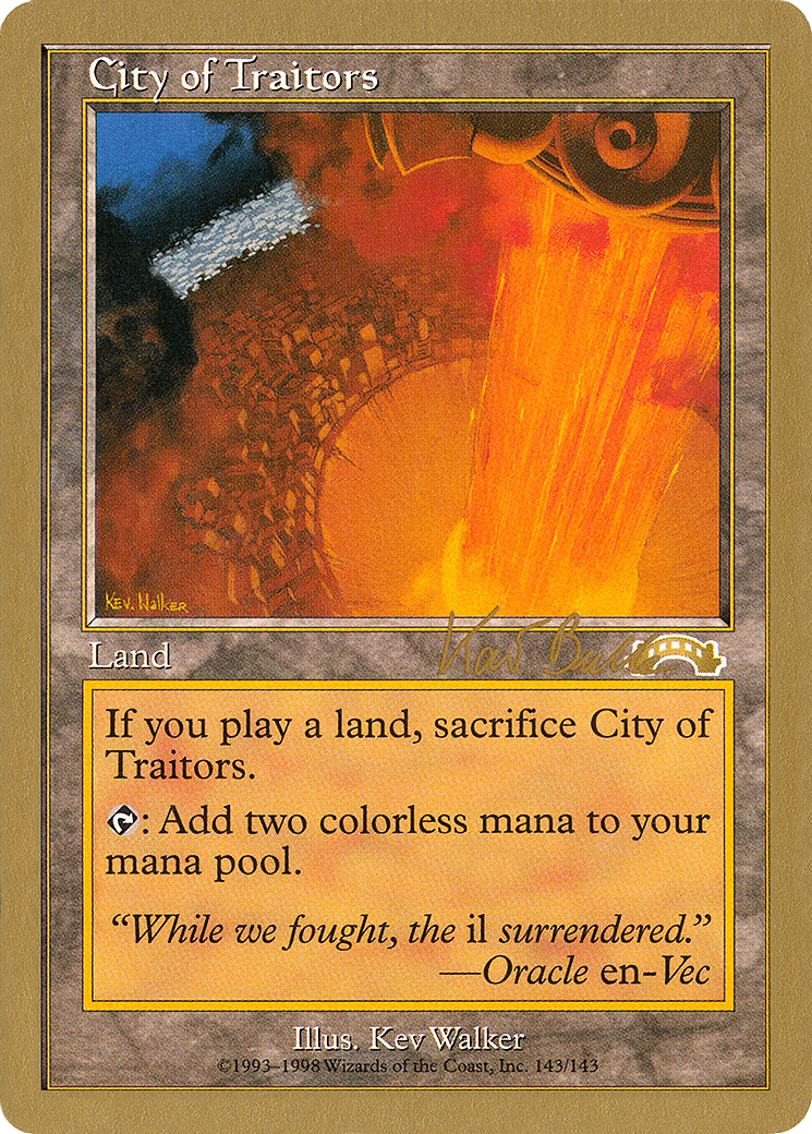 City of Traitors (Kai Budde) [World Championship Decks 1999] - The Mythic Store | 24h Order Processing