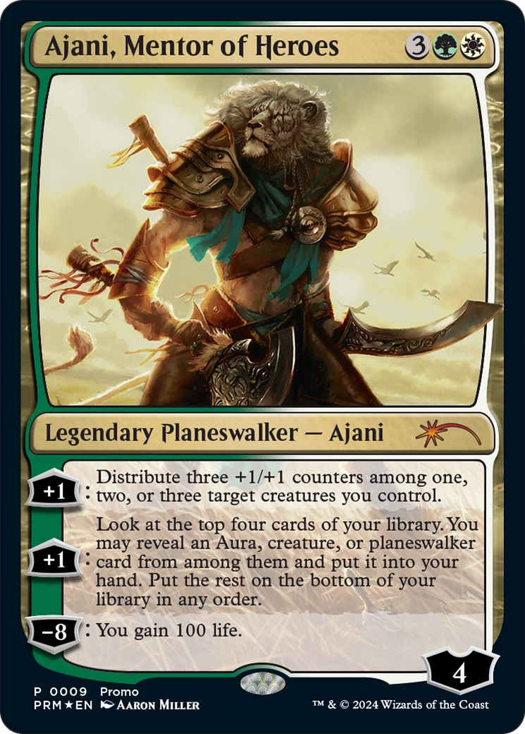 Ajani, Mentor of Heroes (Deluxe Commander Kit) [March of the Machine Promos] - The Mythic Store | 24h Order Processing