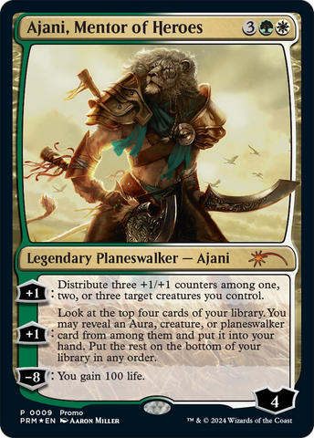 Ajani, Mentor of Heroes (Deluxe Commander Kit) [March of the Machine Promos] - The Mythic Store | 24h Order Processing