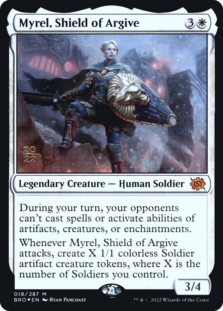 Myrel, Shield of Argive [The Brothers' War Prerelease Promos] - The Mythic Store | 24h Order Processing