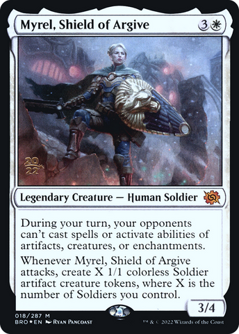 Myrel, Shield of Argive [The Brothers' War Prerelease Promos] - The Mythic Store | 24h Order Processing