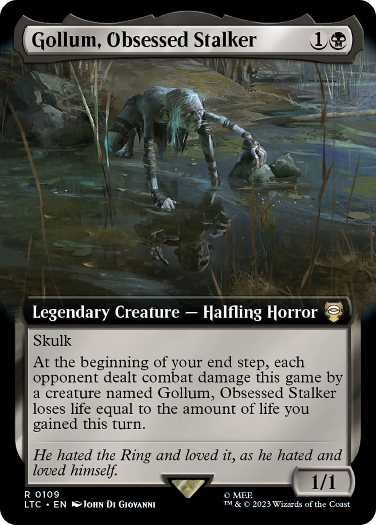 Gollum, Obsessed Stalker (Extended Art) [The Lord of the Rings: Tales of Middle-Earth Commander] - The Mythic Store | 24h Order Processing
