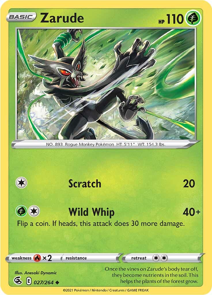 Zarude (027/264) [Sword & Shield: Fusion Strike] - The Mythic Store | 24h Order Processing