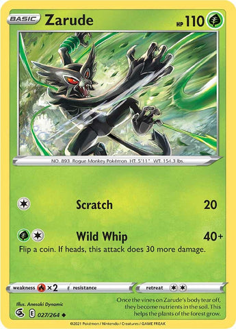 Zarude (027/264) [Sword & Shield: Fusion Strike] - The Mythic Store | 24h Order Processing