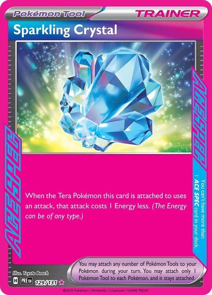 Sparkling Crystal (129/131) [Scarlet & Violet: Prismatic Evolutions] - The Mythic Store | 24h Order Processing