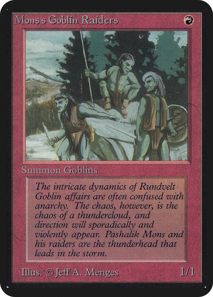 Mons's Goblin Raiders [Alpha Edition] - The Mythic Store | 24h Order Processing