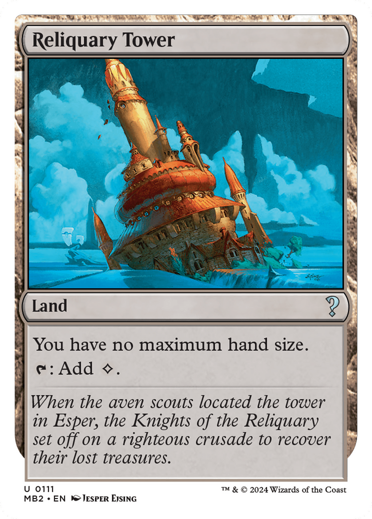 Reliquary Tower (White Border) [Mystery Booster 2] - The Mythic Store | 24h Order Processing