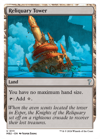 Reliquary Tower (White Border) [Mystery Booster 2] - The Mythic Store | 24h Order Processing