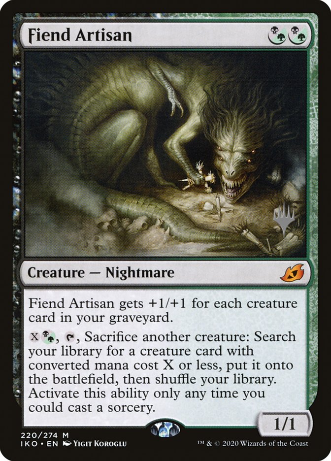 Fiend Artisan (Promo Pack) [Ikoria: Lair of Behemoths Promos] - The Mythic Store | 24h Order Processing