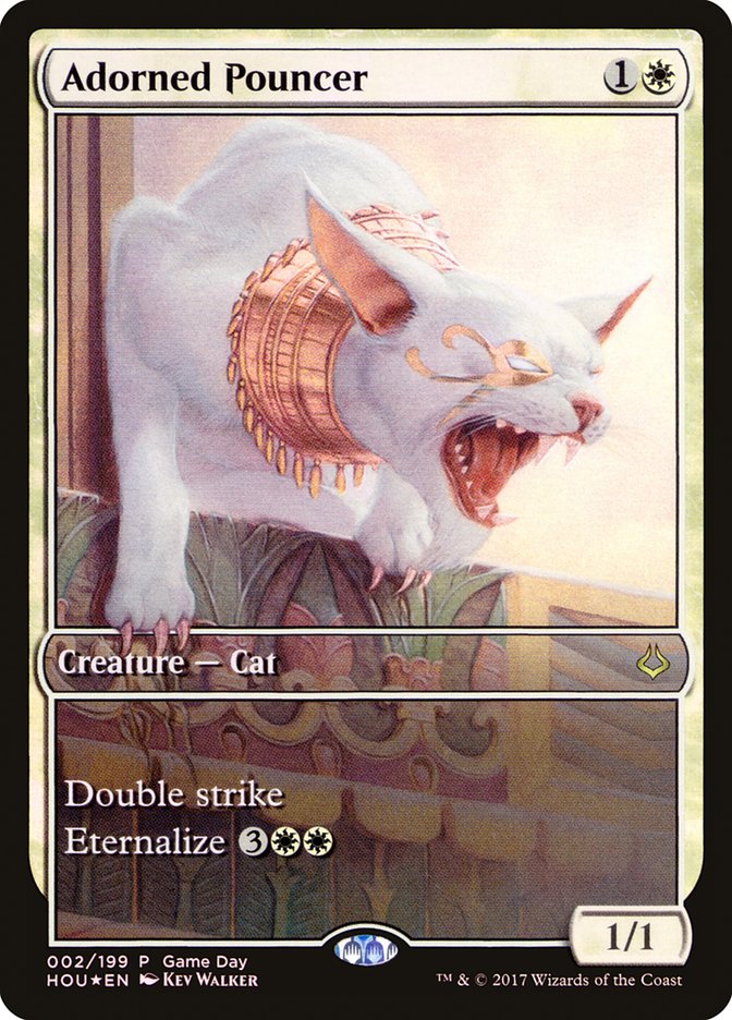 Adorned Pouncer (Game Day) (Full Art) [Hour of Devastation Promos] - The Mythic Store | 24h Order Processing