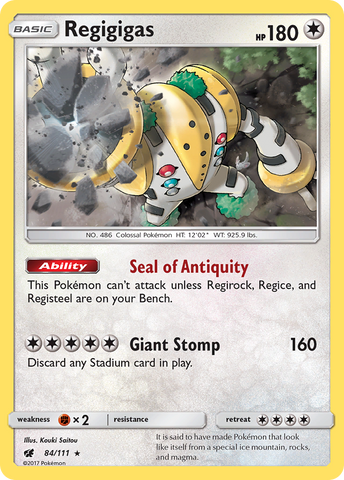 Regigigas (84/111) [Sun & Moon: Crimson Invasion] - The Mythic Store | 24h Order Processing