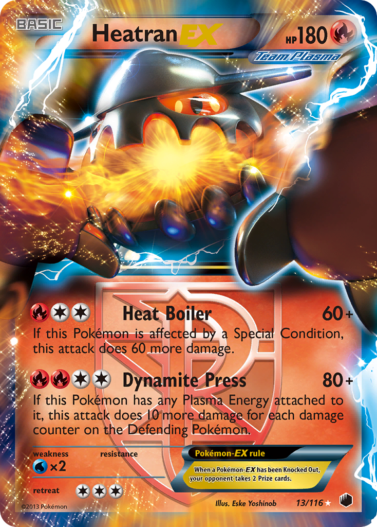 Heatran EX (13/116) [Black & White: Plasma Freeze] - The Mythic Store | 24h Order Processing