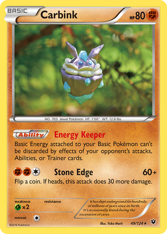 Carbink (49/124) [XY: Fates Collide] - The Mythic Store | 24h Order Processing