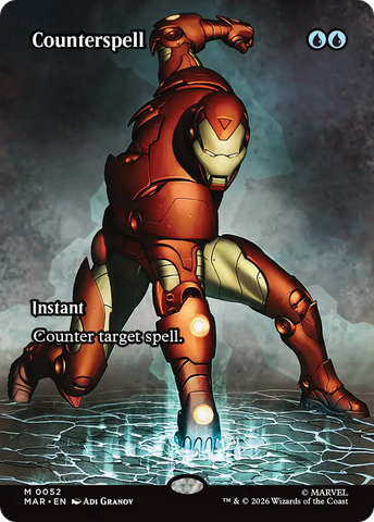 Counterspell (Borderless) (0052) [Marvel Universe: Eternal-Legal] - The Mythic Store | 24h Order Processing