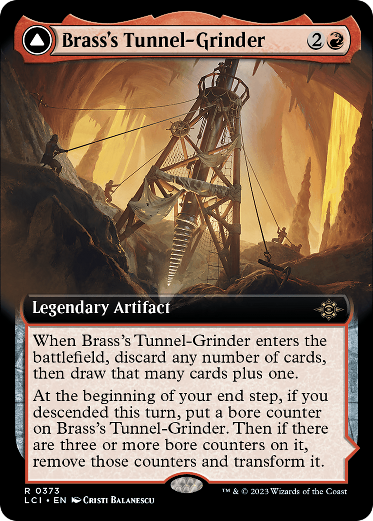 Brass's Tunnel-Grinder // Tecutlan, The Searing Rift (Extended Art) [The Lost Caverns of Ixalan] - The Mythic Store | 24h Order Processing