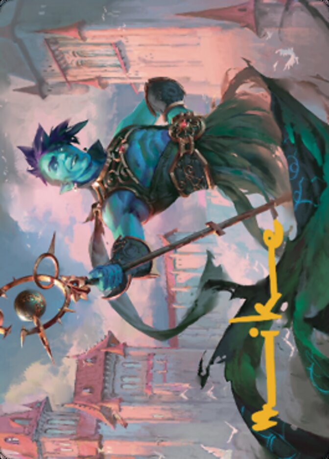 Haughty Djinn Art Card (Gold-Stamped Signature) [Dominaria United Art Series] - The Mythic Store | 24h Order Processing
