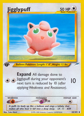 Jigglypuff (44/105) [Neo Destiny 1st Edition] - The Mythic Store | 24h Order Processing